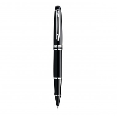 WATERMAN Stylo roller Expert - laque noire - recharge noire pointe fine - Coffret cadeau