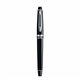 WATERMAN Stylo roller Expert, laque noire, recharge noire pointe fine, Coffret cadeau