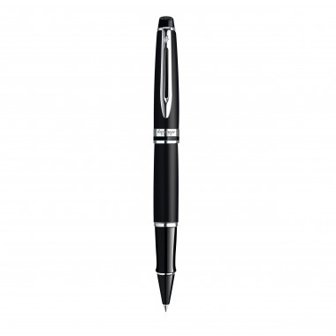 WATERMAN Stylo roller Expert - pointe fine - Noir mate - recharge noire pointe fine - Coffret cadeau