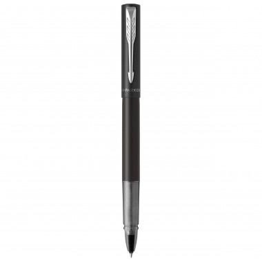 PARKER VECTOR XL Stylo roller - laque noire métallisée sur laiton - recharge noire pointe fine - Coffret cadeau