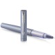 PARKER VECTOR XL Stylo roller, laque bleu-argent métallisée sur laiton, recharge noire pointe fine, Coffret cadeau