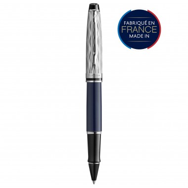 WATERMAN Expert L'Essence du bleu Stylo roller - Bleu - recharge noire pointe fine - Coffret cadeau