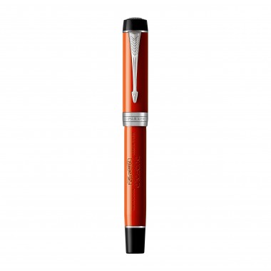 PARKER Duofold Centennial Stylo plume, Big Red Vintage, Plume fine en or 18K, Coffret cadeau