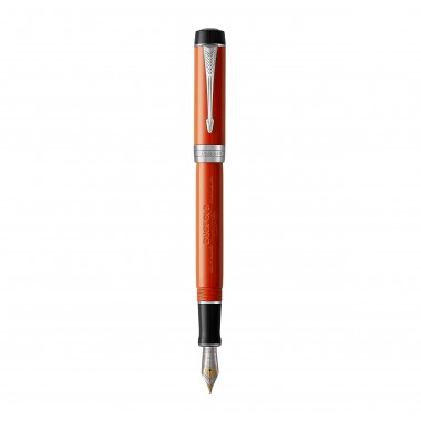 PARKER Duofold Centennial Stylo plume - Big Red Vintage - Plume moyenne en or 18K - Coffret cadeau