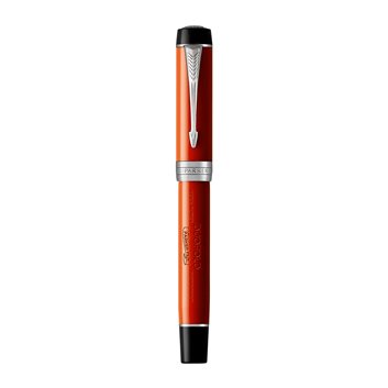 PARKER Duofold Centennial Stylo plume - Big Red Vintage - Plume moyenne en or 18K - Coffret cadeau