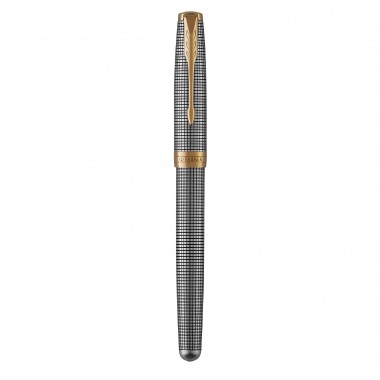 PARKER Sonnet Stylo plume - argent ciselé - Plume fine 18 carats - Coffret cadeau