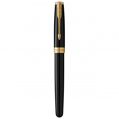 PARKER Sonnet Stylo plume, Noir, Plume moyenne, Coffret cadeau