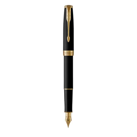 PARKER Sonnet Stylo plume noir mat - Plume fine - encre noire - Coffret cadeau