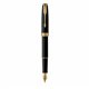 PARKER Sonnet Stylo plume noir mat - Plume fine - encre noire - Coffret cadeau