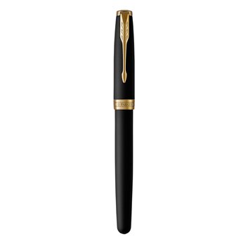 PARKER Sonnet Stylo plume noir mat, Plume fine, encre noire, Coffret cadeau