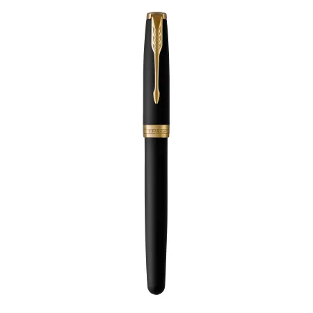 PARKER Sonnet Stylo plume noir mat, Plume fine, encre noire, Coffret cadeau