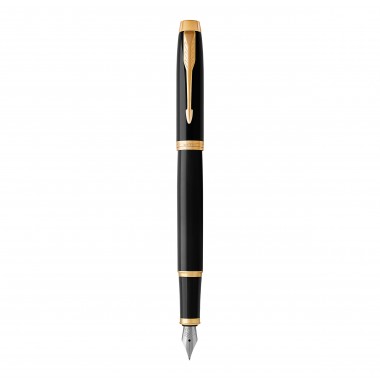 PARKER IM Stylo plume - Noir - plume fine - encre bleue - Coffret cadeau