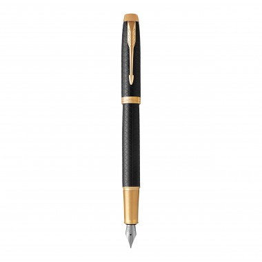 PARKER IM Premium Stylo plume - Noir - plume fine - encre bleue - Coffret cadeau