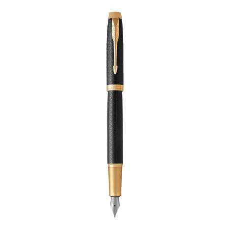 PARKER IM Premium Stylo plume - Noir - plume fine - encre bleue - Coffret cadeau