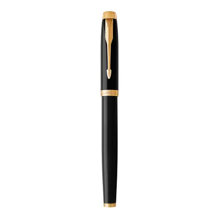 PARKER IM Stylo plume, Noir, plume moyenne, encre bleue, Coffret cadeau