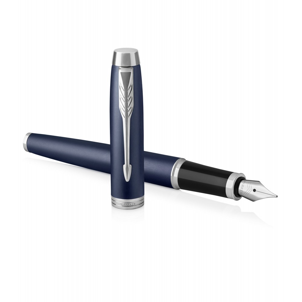 Parker IM Core Métal brossé G.C. Stylo plume avec gravure Stylo Premium  Boîte cadeau Encre Bleue Cadeau Personnalisé Anniversaire -  France