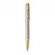 PARKER IM Premium Stylo plume - gris argenté - plume fine - encre bleue - Coffret cadeau