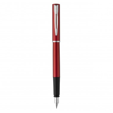 WATERMAN  Graduate Allure Stylo plume -  laque rouge satinée - plume fine - cartouche encre bleu - Coffret cadeau