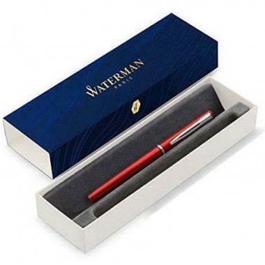 WATERMAN  Graduate Allure Stylo plume -  laque rouge satinée - plume fine - cartouche encre bleu - Coffret cadeau