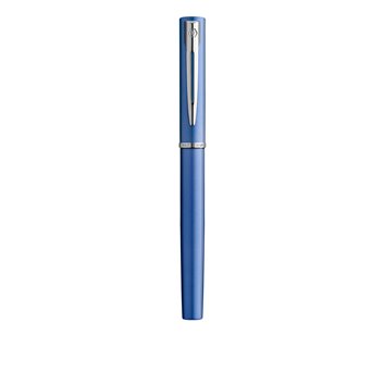 WATERMAN Graduate Allure Stylo plume -  laque bleue satinée - plume fine - cartouche encre bleu - Coffret cadeau