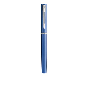 WATERMAN Graduate Allure Stylo plume,  laque bleue satinée, plume fine, cartouche encre bleu, Coffret cadeau