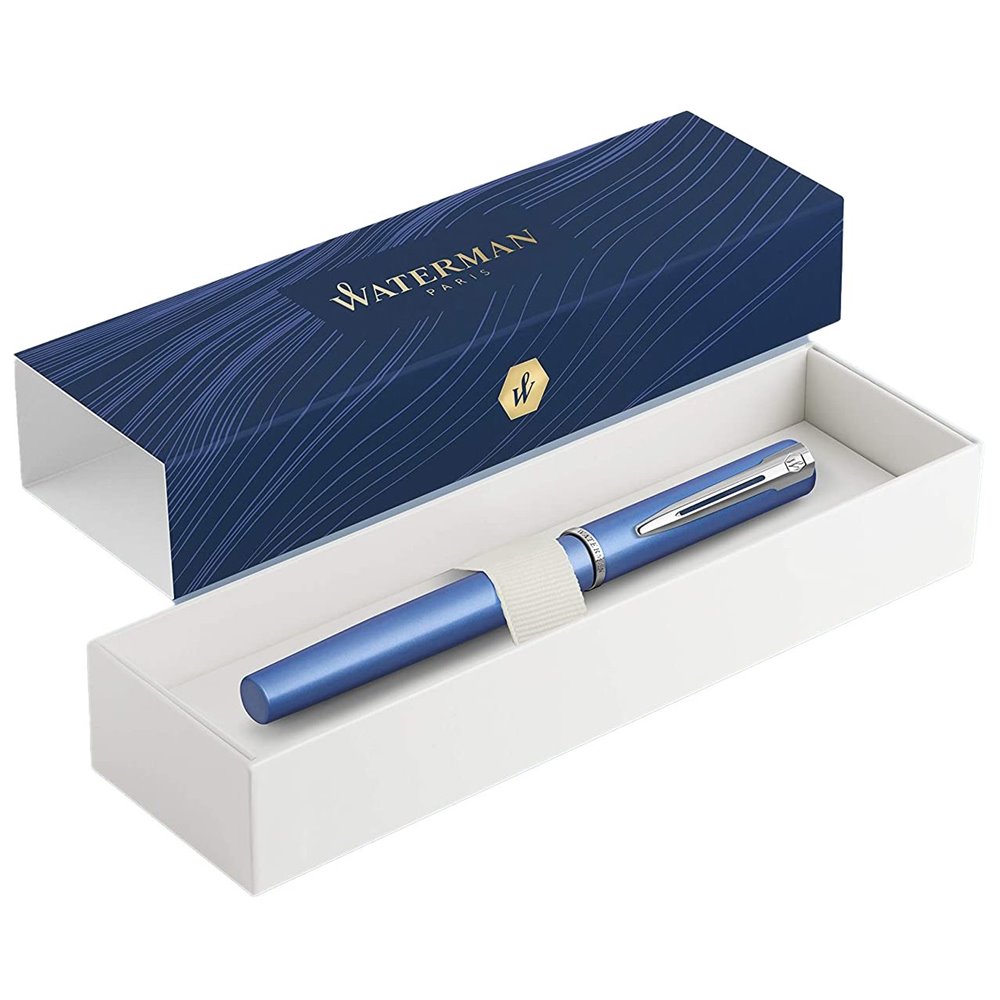 WATERMAN Graduate Allure Stylo plume, laque bleue satinée