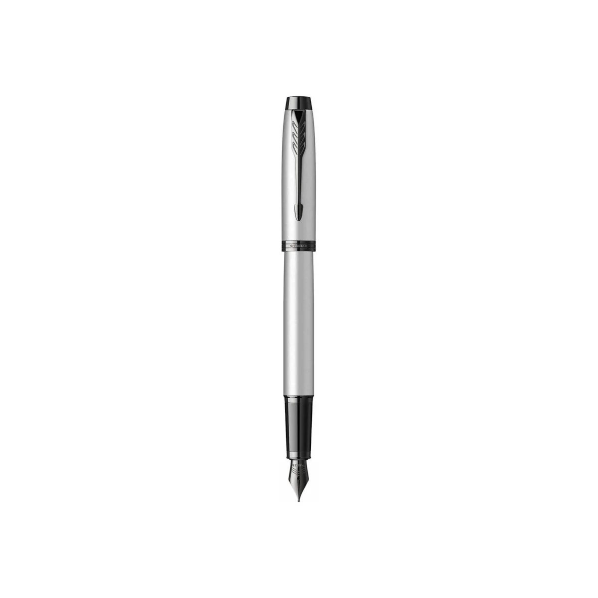 PARKER IM Monochrome Stylo plume - Gris mat - Plume moyenne - encre bleue - Coffret cadeau
