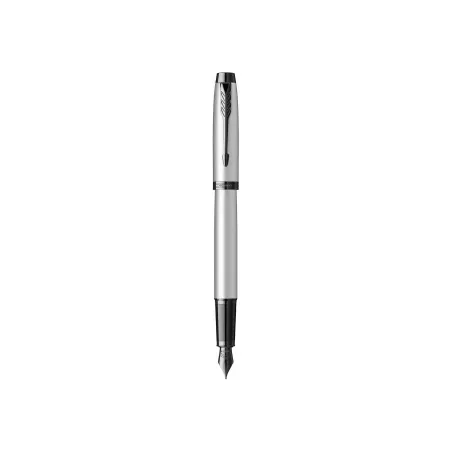 PARKER IM Monochrome Stylo plume - Gris mat - Plume moyenne - encre bleue - Coffret cadeau