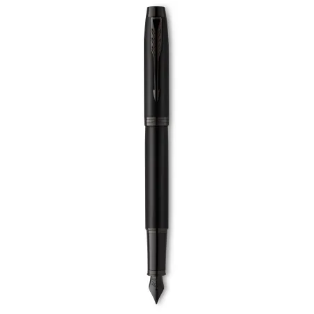 PARKER IM Monochrome Stylo plume - Noir Mat - Plume moyenne - encre bleue - Coffret cadeau