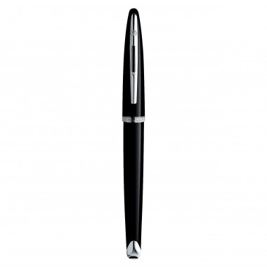 WATERMAN Carène Stylo plume - Noir brillant - plume fine 18K - encre bleue - Coffret cadeau