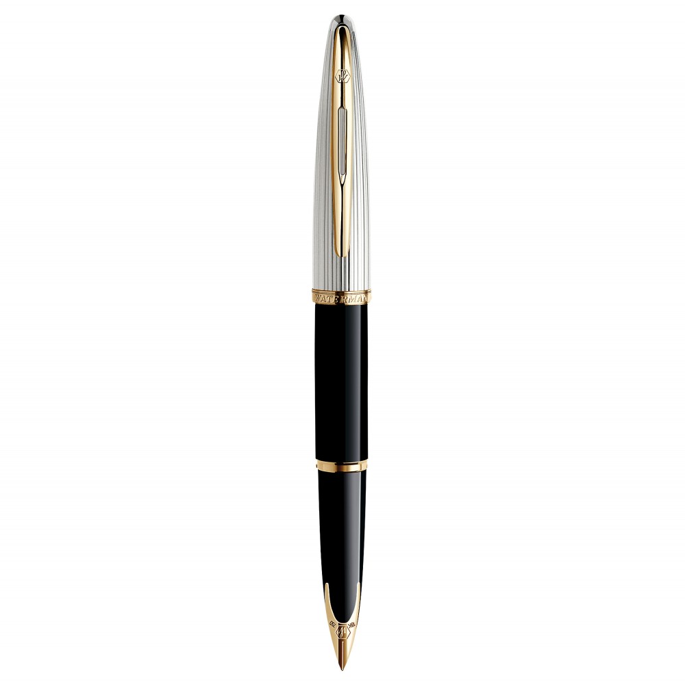 WATERMAN. Stylo plume, plume 18k, laque noir et un stylo…