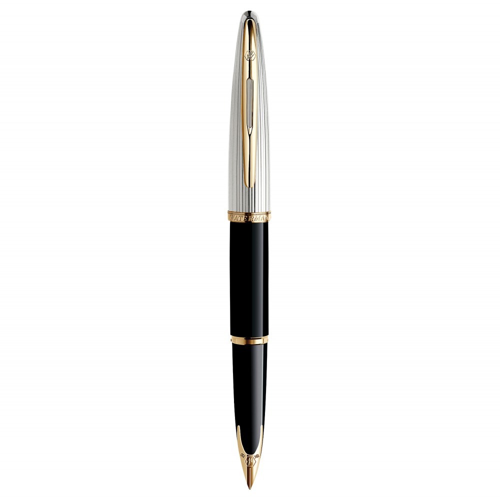 Stylo plume de luxe en fibre de carbone avec cartouche de pompe, stylos à  encre liquide, bureau, entreprise, cadeau de fête des pères, école