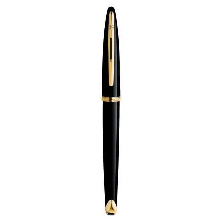 WATERMAN Carène Stylo plume, Noir, plume fine 18K, encre bleue, Coffret cadeau