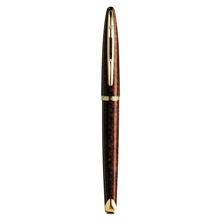 WATERMAN Carène Stylo plume, Ambre, plume moyenne 18K, encre bleue, Coffret cadeau