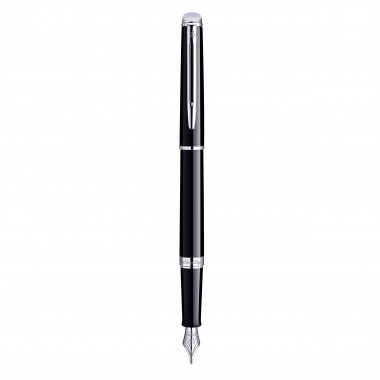 WATERMAN Hemisphere Stylo plume - noir brillant - plume moyenne - encre bleue - Coffret cadeau