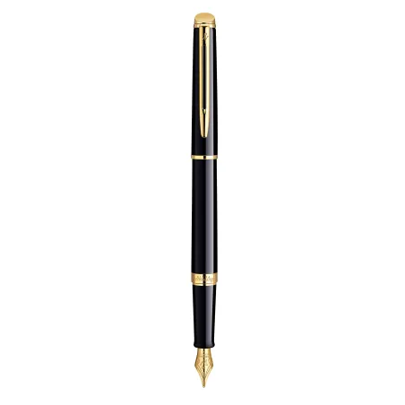 WATERMAN Hemisphere Stylo plume - noir brillant - plume fine - encre bleue - Coffret cadeau