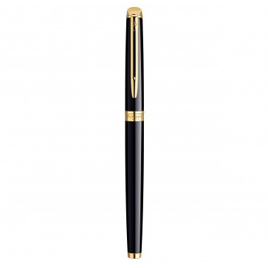 WATERMAN Hemisphere Stylo plume, noir brillant, plume fine, encre bleue, Coffret cadeau