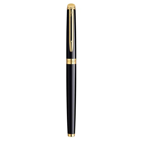WATERMAN Hemisphere Stylo plume, noir brillant, plume fine, encre bleue, Coffret cadeau