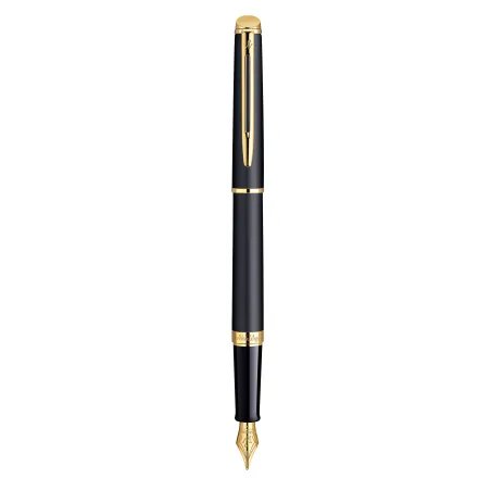 WATERMAN Hemisphere Stylo plume - noir mat - plume fine - encre bleue - Coffret cadeau