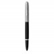 PARKER 51 Stylo Plume - Corps Résine Noire + Capuchon inox poli - Plume fine - Coffret cadeau