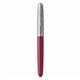 PARKER 51 Stylo Plume, Corps Résine Bordeau + Capuchon inox poli, Plume fine, Coffret cadeau