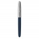 PARKER 51 Stylo Plume, Corps Résine Bleu nuit + Capuchon inox poli, Plume fine, Coffret cadeau