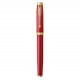 PARKER IM PREMIUM Stylo plume, Rouge, Plume fine, encre bleue, Coffret cadeau