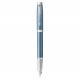 PARKER IM PREMIUM Stylo plume - Bleu gris - Plume fine - encre bleue - Coffret cadeau