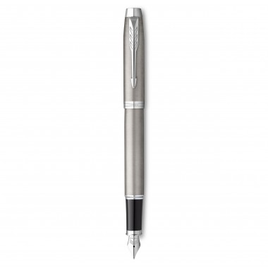 PARKER IM ESSENTIEL Stylo plume - Acier - Plume fine - encre bleue - Coffret cadeau