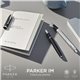 PARKER IM ESSENTIEL Stylo plume, Acier, Plume fine, encre bleue, Coffret cadeau