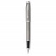 PARKER IM ESSENTIEL Stylo plume - Acier - Plume moyenne - encre bleue - Coffret cadeau