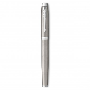 PARKER IM ESSENTIEL Stylo plume - Acier - Plume moyenne - encre bleue - Coffret cadeau