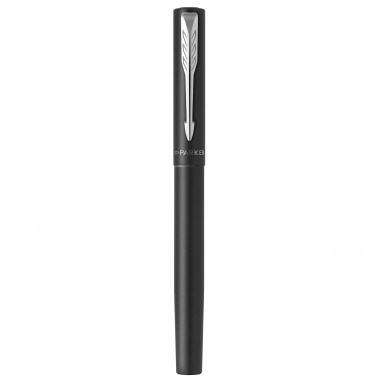 PARKER VECTOR XL Stylo plume - laque noire métallisée sur laiton - plume moyenne - encre bleue - Coffret cadeau