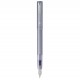 PARKER VECTOR XL Stylo plume - laque bleu-argent métallisée sur laiton - plume moyenne - encre bleue - Coffret cadeau